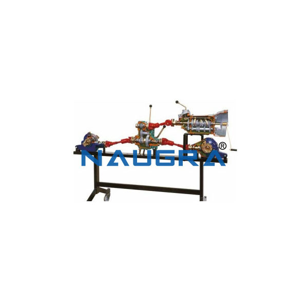 Working Model Of Vehicle Transmission Assembly With 5 Speed Manual Gearbox