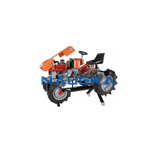 Cut Model Of Agricultural Tractor
