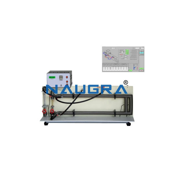 Parallel and Counter Flow Heat Exchanger with data acquisition