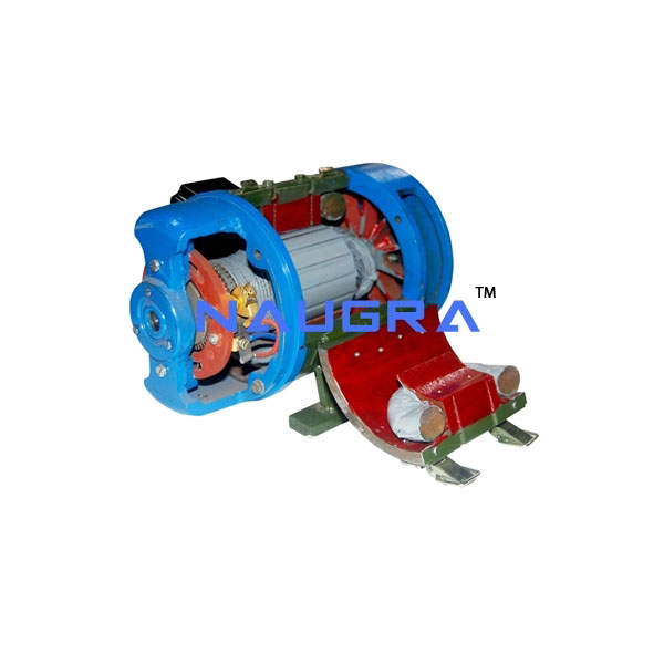 Sectional Front View Of DC Motor