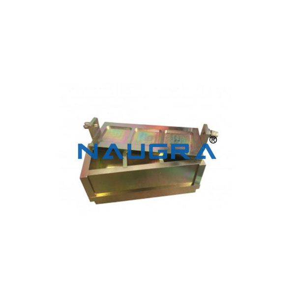 50 mm three gang cube mould
