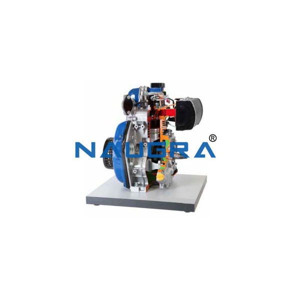 Cut Model Of Single Cylinder Four Stroke Diesel Engine